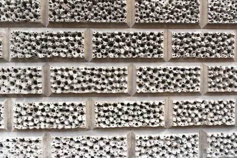 Ancient stone wall sett Stock Photos