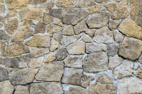 Ancient stonework. A natural stone. Stock Photos