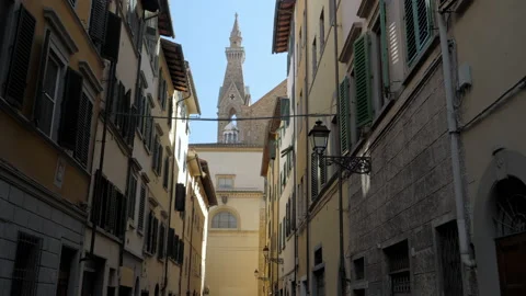 The ancient streets of Florence Stock Footage 160366163