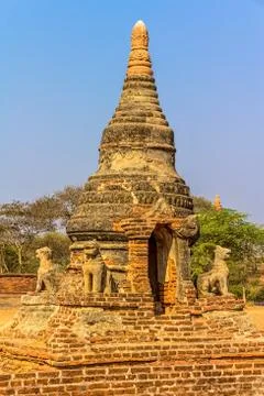 Ancient stupa in Old Bagan Stock Photos