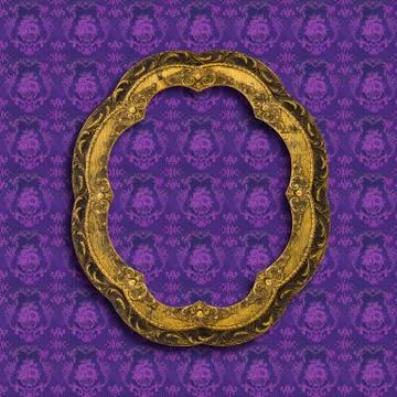 Ancient style frame isolated with clipping path Stock Photos