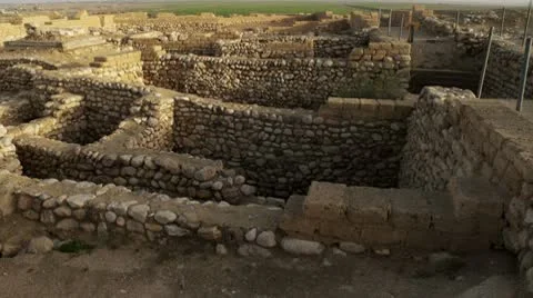 The ancient Tel Be'er Sheva site Vídeos de archivo 8977149