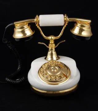 Ancient telephone Foto stock