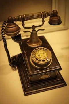 Ancient telephone Foto stock
