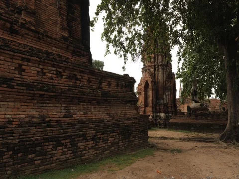Ancient Temple - Ayutthaya Stock Footage 81132741