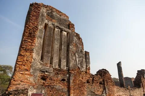Ancient temple Ayutthaya Thailand Stock Photos