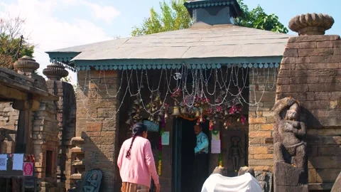 Ancient Temple Baijnath Group of Temples at Bageshwar Uttarakhand 4K B-Roll Video stock 291047686