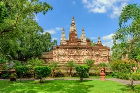 The ancient temple of Buddhism Stock Photos