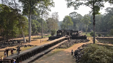 Ancient temple in cambodia Stockbeeldmateriaal 36615623
