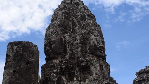 Ancient Temple In Cambodia Stock Footage 128167502
