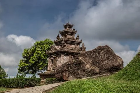 Ancient Temple on central Java, Indonesia Stock Photos