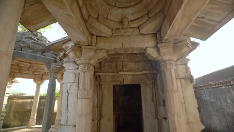Ancient Temple with Central Shrine Stock Footage 322172108
