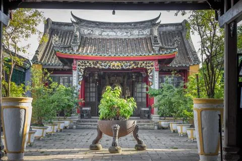 Ancient temple chinese architecture Stock Photos