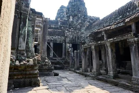 Ancient temple complex Angkor Wat Siem Reap, Cambodia Stock Photos