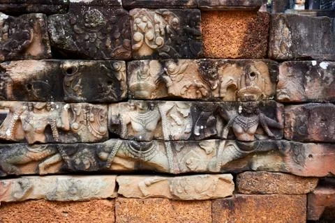 Ancient temple complex Angkor Wat Siem Reap, Cambodia Stock Photos