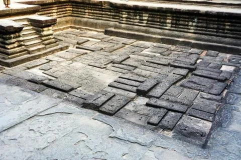 Ancient temple complex Angkor Wat Siem Reap, Cambodia Stock Photos