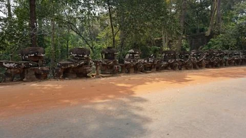  ancient temple complex of ankgor wat in cambodia Stock Photos