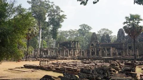  ancient temple complex of ankgor wat in cambodia Foto stock