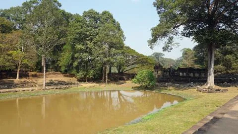  ancient temple complex of ankgor wat in cambodia Stock Photos