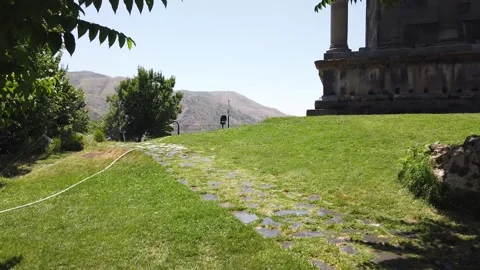 Ancient temple with great view. Summer 2021 Video stock 198188344