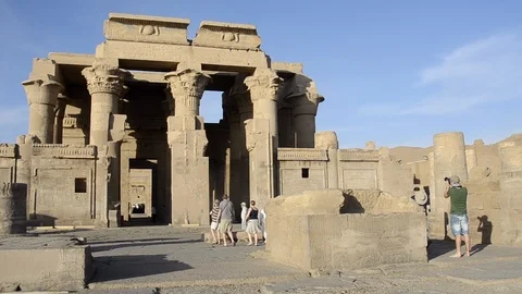 Ancient Temple of Philae, Aswan, Egypt. Stock Footage 106958231