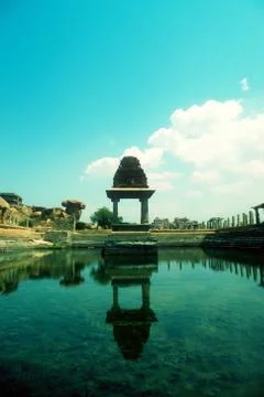 Ancient temple reflection Stock Photos