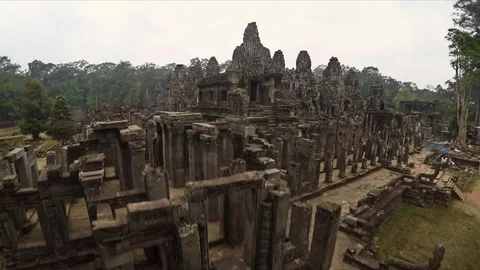 Ancient Temple Rising Up Video stock 101261076