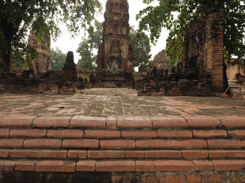 Ancient temple - Wat Muhathat Stock Footage 81135371