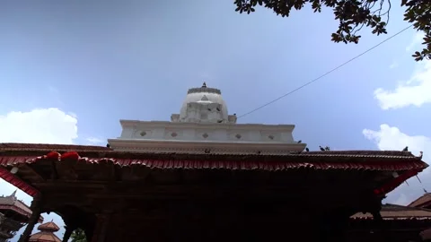 Ancient temples and palaces of Kathmandu Durbar Square in Kathmandu, Nepal Stock Footage 337230828