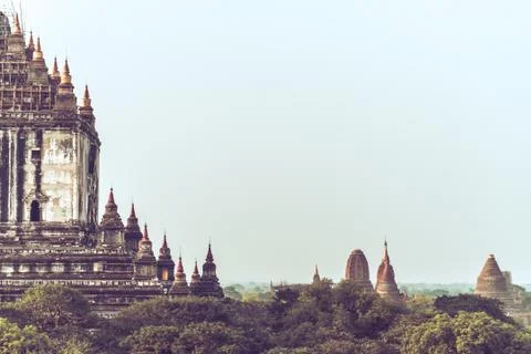 Ancient temples in Bagan Stock Photos