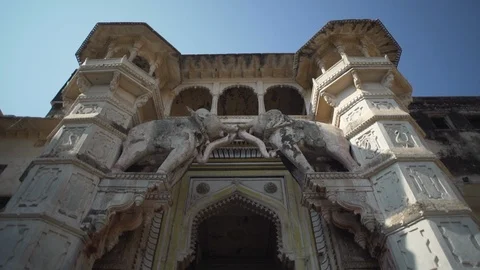Ancient temples in India Stock Footage 111448860