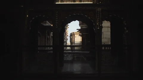Ancient temples in India Stock Footage 111676723