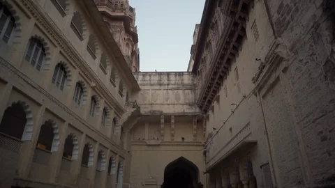 Ancient temples in Jaisalmer Video stock 111670411