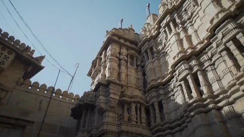 Ancient temples in Jaisalmer Stock Footage 111695664