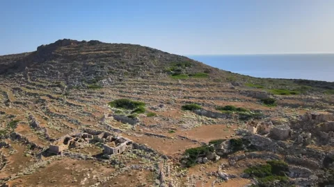 Ancient terraced hill Video stock 267003872