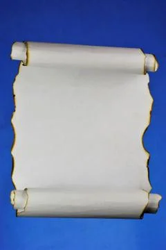 Ancient texture of old paper scroll, background for writing creativity. Stock Photos