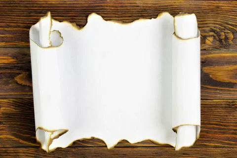 The ancient texture of a scroll of old paper Stock Photos