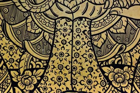 Ancient thai art Stock Photos