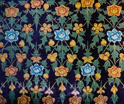 Ancient thai flower pattern Stock Photos