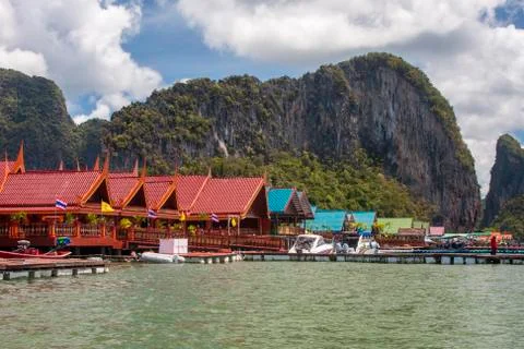 Ancient Thai settlement Stock Photos
