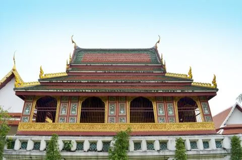 Ancient thai temple Stock Photos