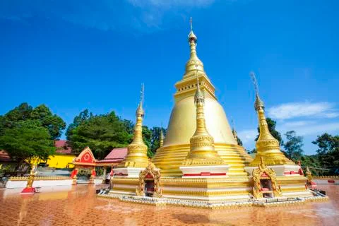 Ancient Thai temple. Stock Photos