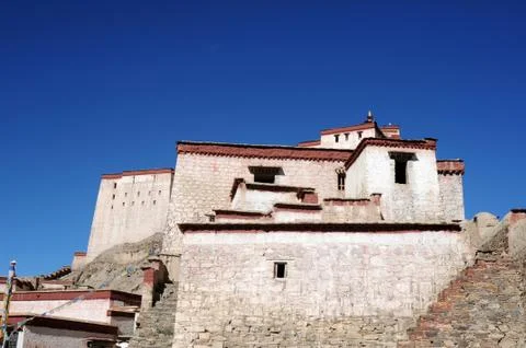 Ancient tibetan castle Stock Photos