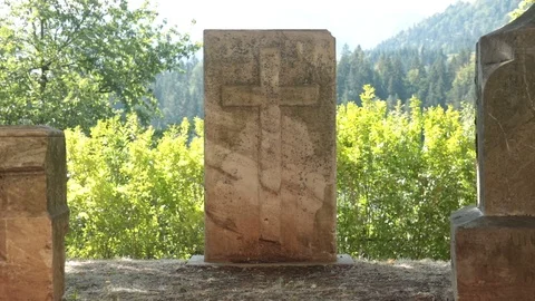 Ancient tomb with cross 動画素材 94227510