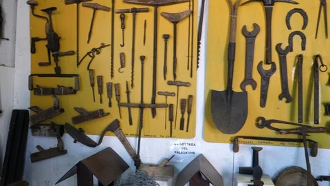 Ancient tools of the farm Stock Footage 113948970