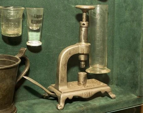 The ancient tools of the pharmacist Foto stock