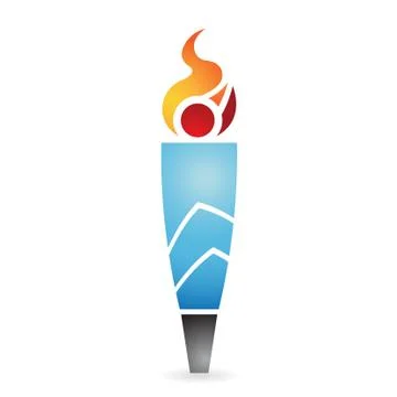 Ancient torch 스톡 일러스트