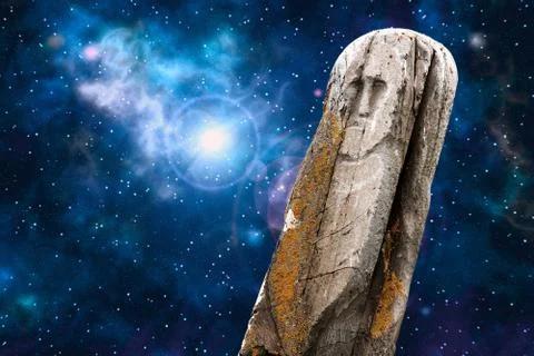 Ancient totem universe Stock-Illustration