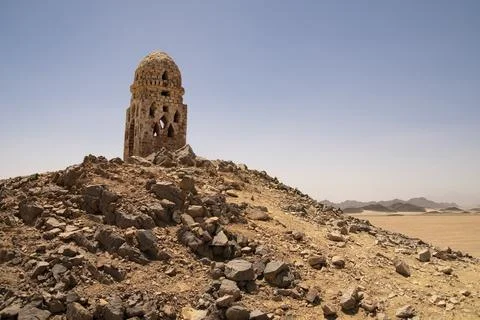 Ancient Tower In Desert Photos