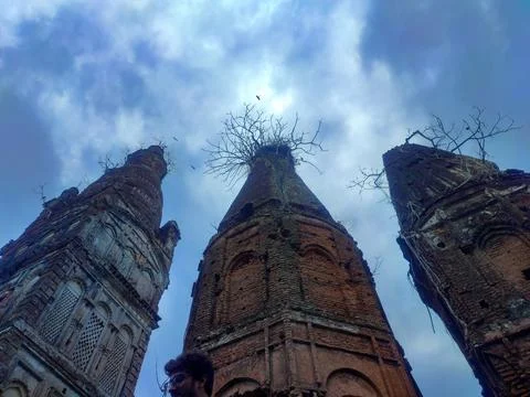 Ancient tower that is used for keep wealth safe place.Now it is look like h.. Stock Photos